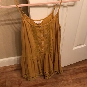 Sun and Shadow Mustard Blouse